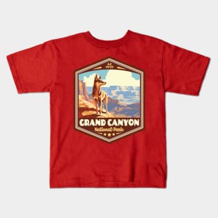 Grand Canyon  National Park Vintage WPA Style National Parks Art Kids T-Shirt